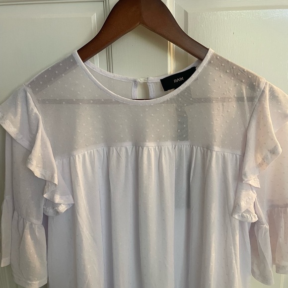 White Ruffle Top - Picture 4 of 4